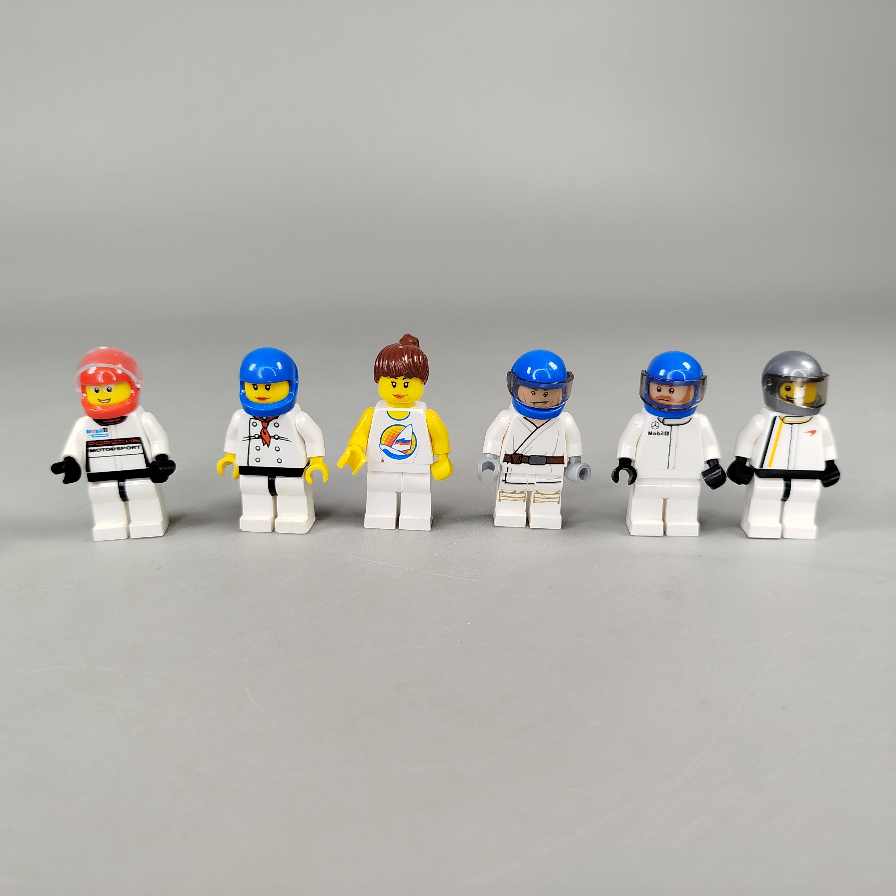 LEGO Minifiguren Set - Motorsport & Berufe, Set von 6, sehr gut